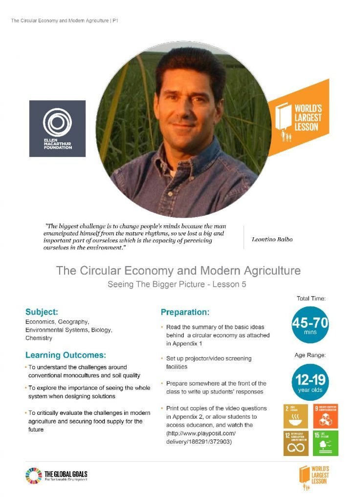 The Circular Economy and Modern Agriculture Seeing The Bigger Picture - Lesson 5