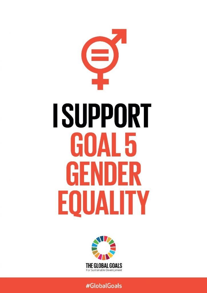 I support Goal 5 Gender Equality