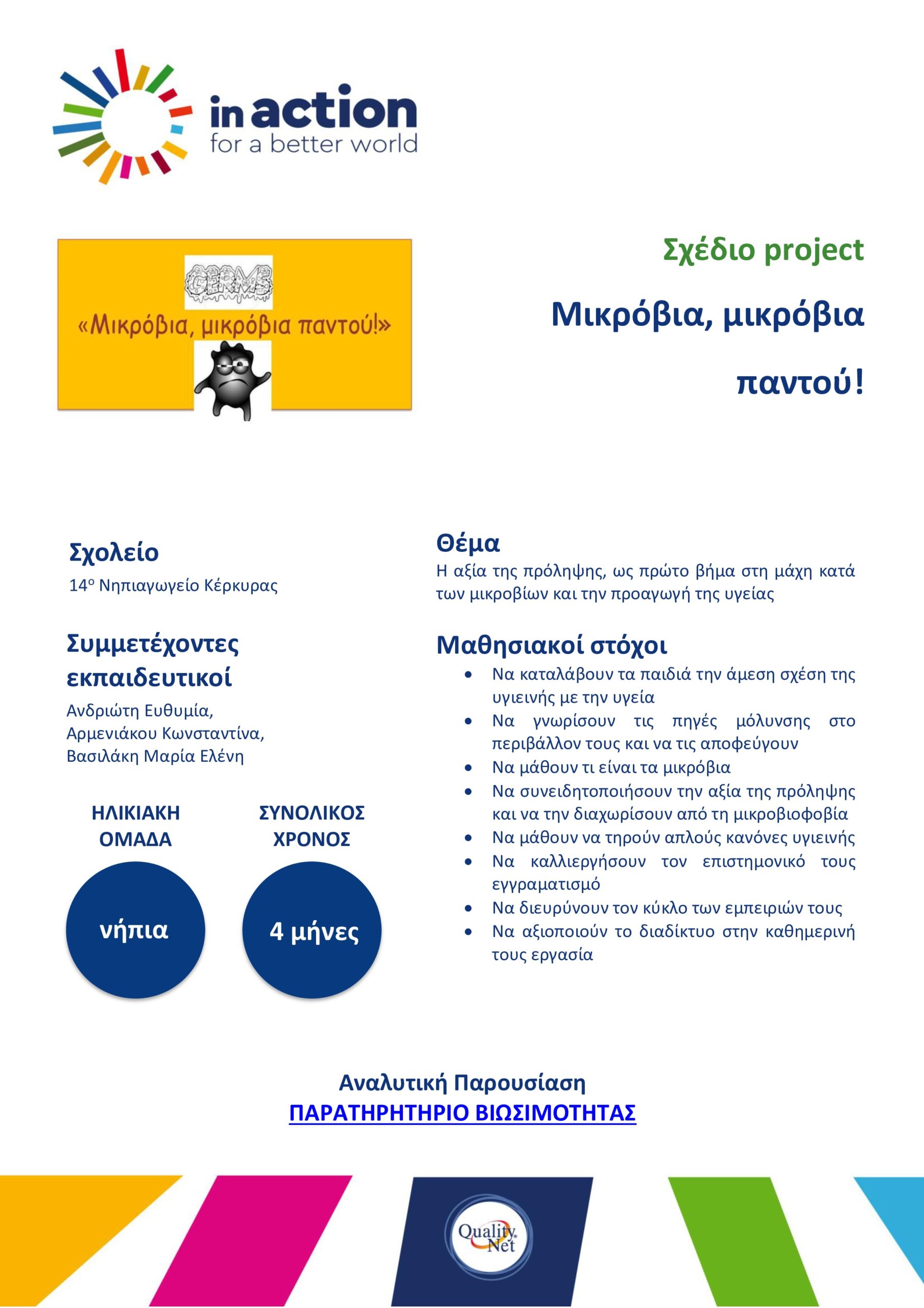 Σχέδιο project Μικρόβια, μικρόβια παντού!